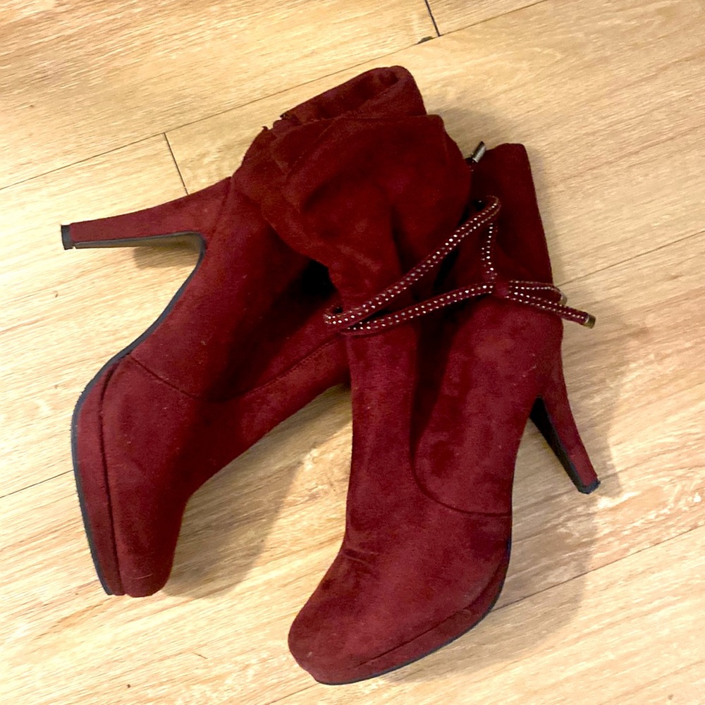 Burgundy heels